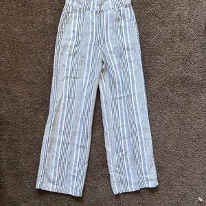 C&C California Striped Linen Pants, Size 4